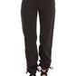 Chic Brown Cotton Dress Pants