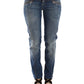 Chic Slim-Fit Blue Denim Jeans