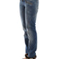 Chic Slim-Fit Blue Denim Jeans
