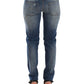Chic Slim-Fit Blue Denim Jeans