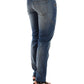 Chic Slim-Fit Blue Denim Jeans