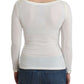 Chic White Floral Lace Long Sleeve Top