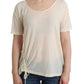 Elegant White Cotton Short Sleeve Blouse