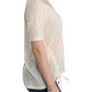 Elegant White Cotton Short Sleeve Blouse
