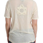 Elegant White Cotton Short Sleeve Blouse