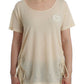 Elegant White Maxi Cotton T-Shirt