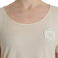 Elegant White Maxi Cotton T-Shirt
