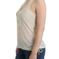 Sophisticated White Cotton Tank Top
