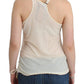 Sophisticated White Cotton Tank Top
