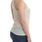 Sophisticated White Cotton Tank Top