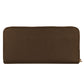 Exquisite Leather Zip Wallet in Brown