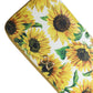 Sunflower Print Leather Continental Wallet