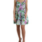 Floral Print Cotton Mini A-line Dress
