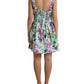 Floral Print Cotton Mini A-line Dress
