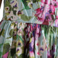 Floral Print Cotton Mini A-line Dress