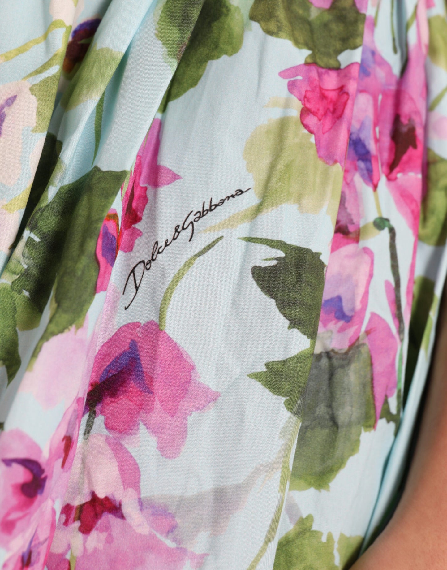 Floral Print Cotton Mini A-line Dress