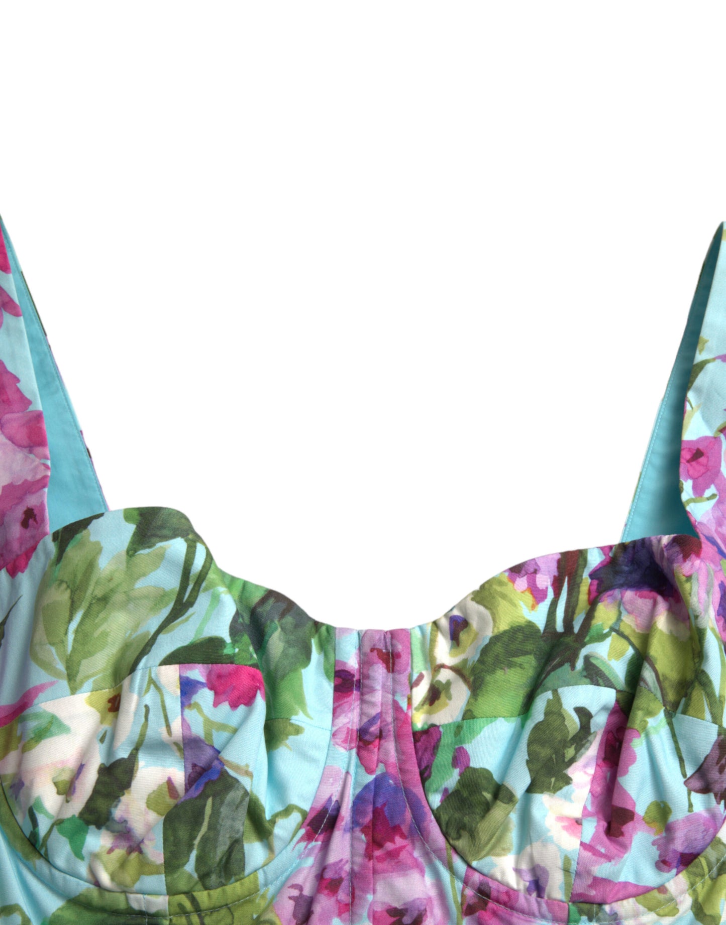 Floral Print Cotton Mini A-line Dress