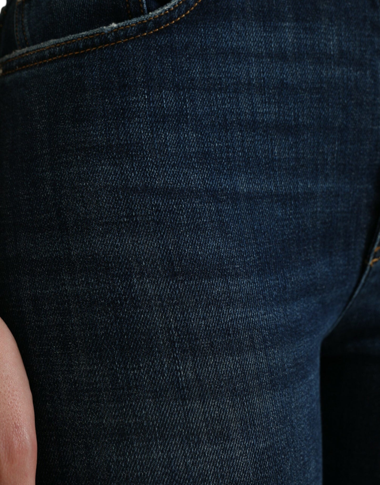 Elegant High-Waist Stretch Denim Jeans