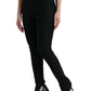 Elegant Mid Waist Tapered Virgin Wool Pants