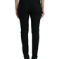 Elegant Mid Waist Tapered Virgin Wool Pants