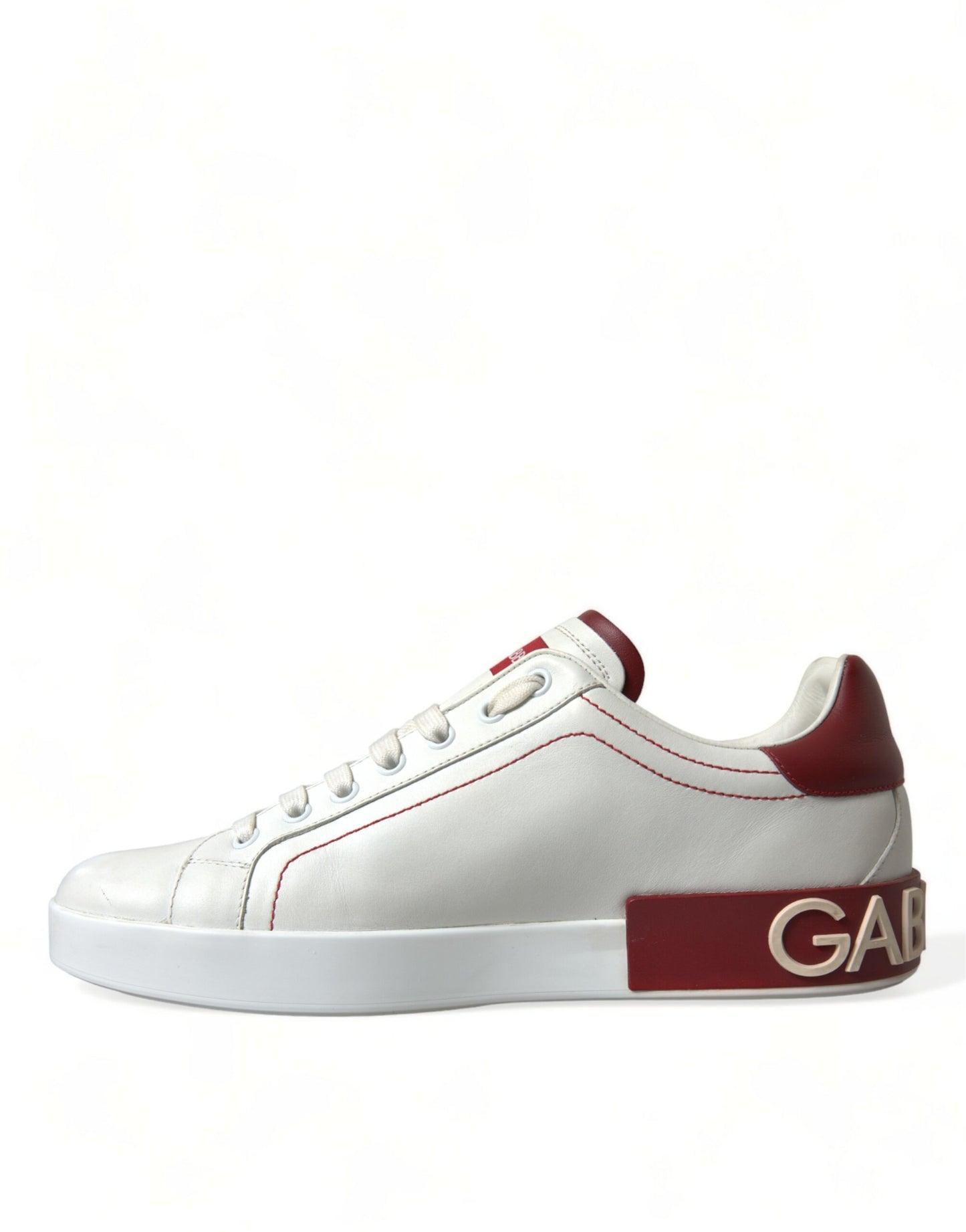 Chic White & Red Portofino Sneakers