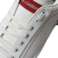 Chic White & Red Portofino Sneakers