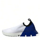 Chic Low Top Sorrento Sneakers in Blue and White
