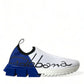 Chic Low Top Sorrento Sneakers in Blue and White