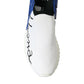 Chic Low Top Sorrento Sneakers in Blue and White