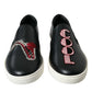 Elegant Black Slip-On Sneakers
