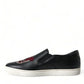 Elegant Black Slip-On Sneakers