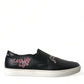 Elegant Black Slip-On Sneakers