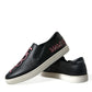 Elegant Black Slip-On Sneakers
