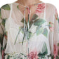 Elegant Floral Maxi Silk Dress