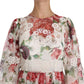 Elegant Floral Maxi Dress with Silk Lining