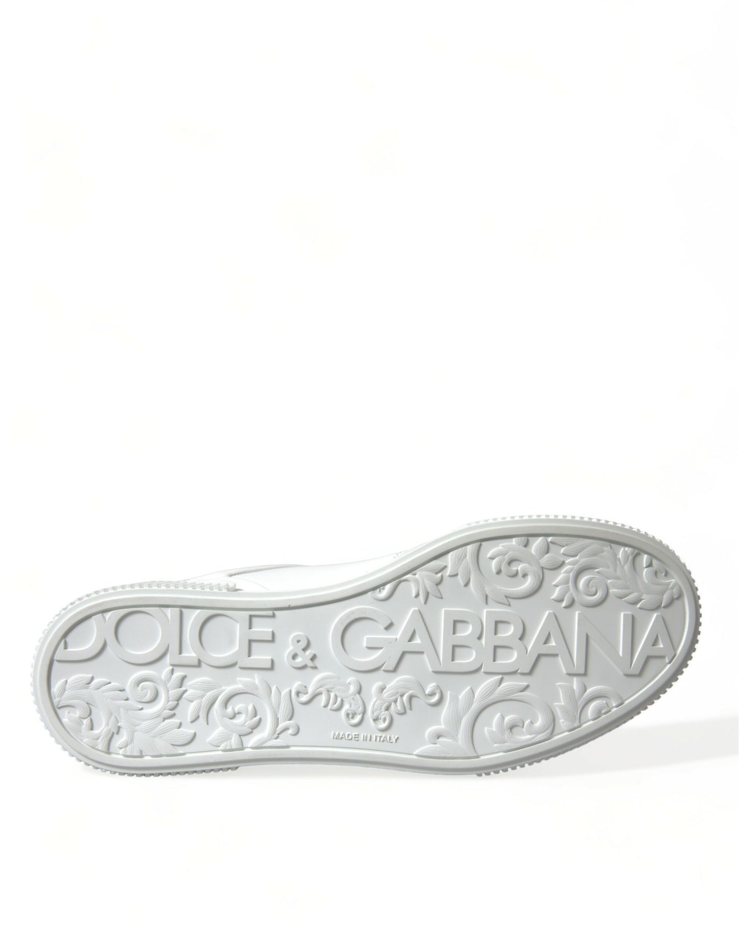 Elegant White Low-Top Calfskin Sneakers