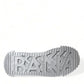 Silver Laminated Low Top Sneakers