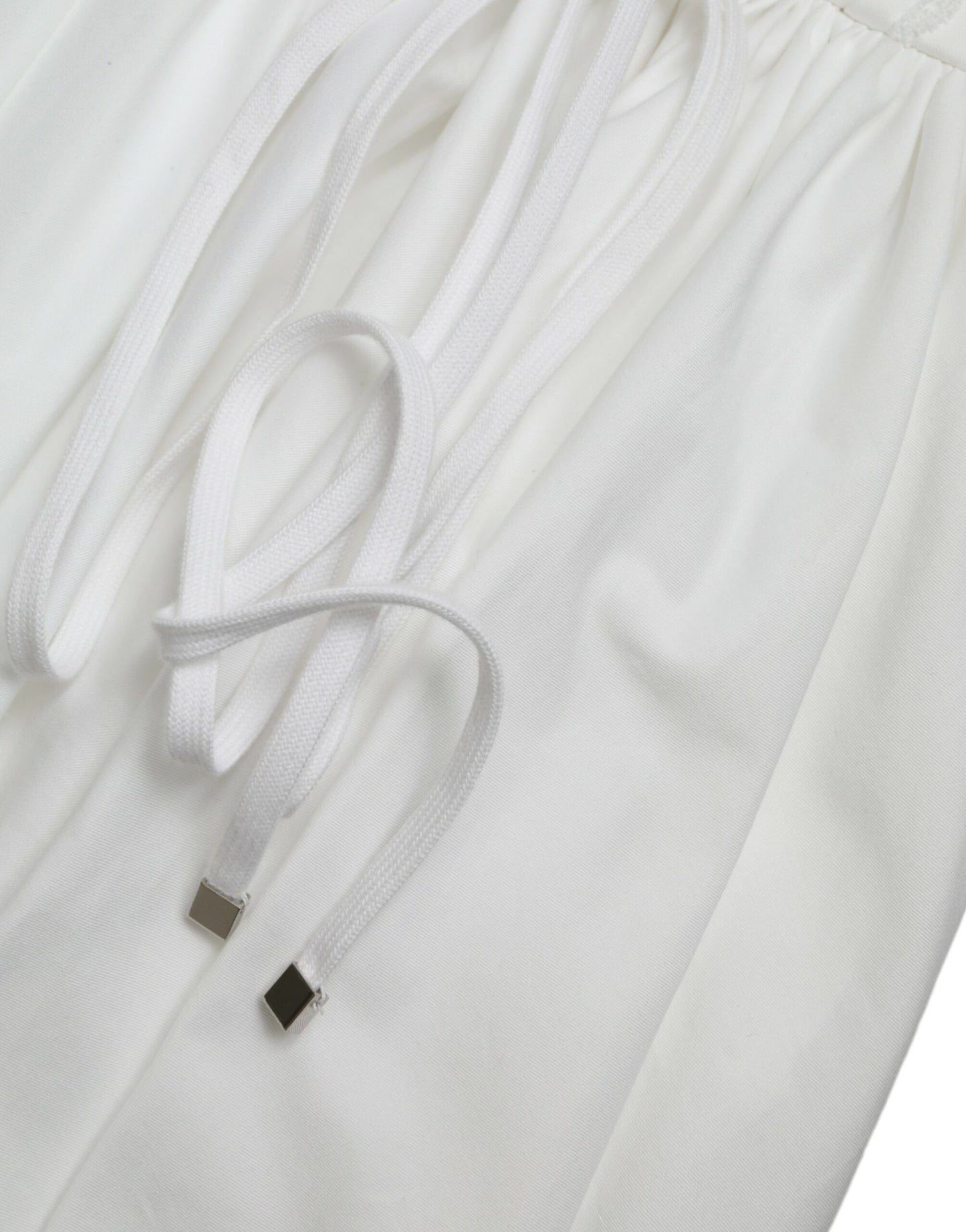 Elegant White A-line Midi Corset Dress