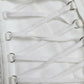 Elegant White A-line Midi Corset Dress