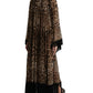 Elegant Leopard Print Maxi Dress
