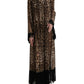 Elegant Leopard Print Maxi Dress