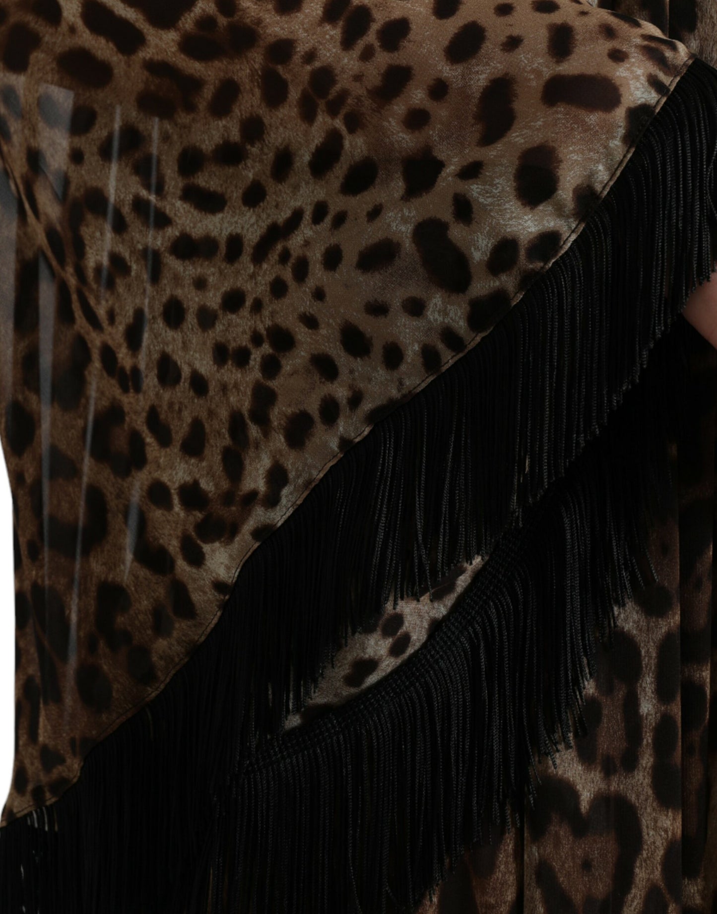 Elegant Leopard Print Maxi Dress