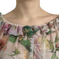 Ethereal Pink Floral Silk Maxi Dress