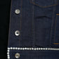 Elegant Denim Jewel Button Jacket