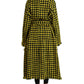 Chic Houndstooth Virgin Wool Long Coat