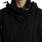 Elegant Long Peplum Jacket in Black