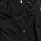 Elegant Long Peplum Jacket in Black