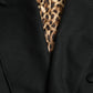 Elegant Black Double-Breasted Trench Coat