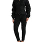 Elegant Black Nylon Blouson Jacket