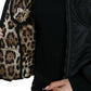 Elegant Black Nylon Blouson Jacket